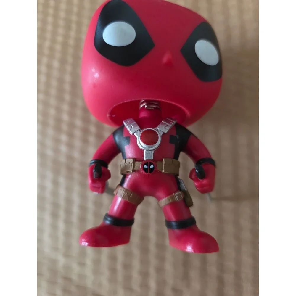 Funko Pop Marvel Comic 4 Inch Deadpool Bobble Head Loose Figure No Box